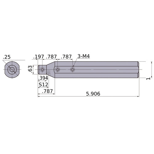 RBH16400A BORING BAR