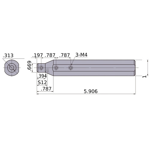 RBH16500A BORING BAR