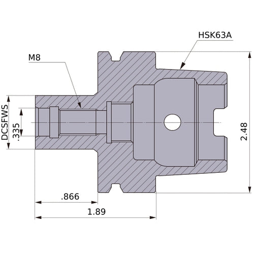Sc16M08S22-Hsk63A Arbor