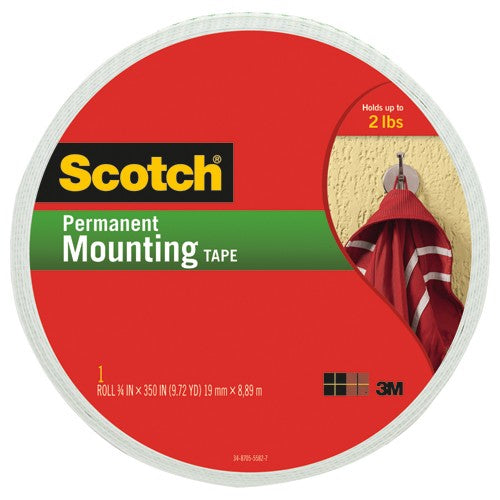 Scotch Mounting Tape 110-LONG .75″ × 350″ (19mm × 8 89m) - Industrial Tool & Supply