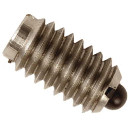 End Force Spring Plunger - 3 lbs Initial End Force, 10.5 lbs Final End Force (1/4″–20 Thread) - Industrial Tool & Supply