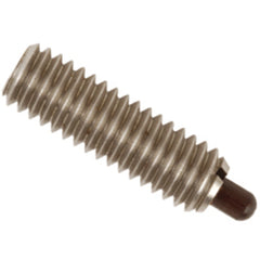 End Force Spring Plunger - 10.6 lbs Initial End Force, 25.5 lbs Final End Force (5/8″–11 Thread) - Industrial Tool & Supply