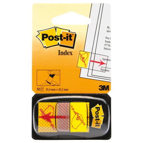 ‎Post-it Flags 680-3 (36) 1″ × 1.7″ (25 4 mm × 43 2 mm) Green - Exact Industrial Supply