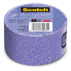 1.88 in × 10 yd (48 mm × 9.14 m) Scotch(R) Duct Tape Violet Purple Glitter Alt Mfg # 39031 - Industrial Tool & Supply