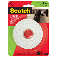 Scotch-Mount Indoor Double-Sided Mounting Tape 314H-MED-DC 1″ × 125″ (2 54 cm × 3 17 m) - Industrial Tool & Supply