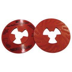 3M Disc Pad Face Plate Ribbed 81732 Extra Hard Red 5″ - Industrial Tool & Supply