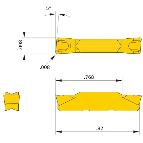 GY2M0250E020L05-GM VP10RT GY INSERT