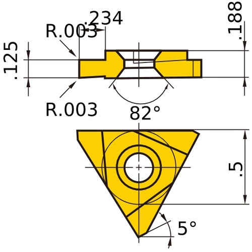 TNMC43NGR125 UP20M INSERT