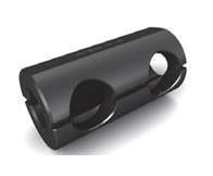 Type L Tool Holder Bushings - Part #  TBL-27-1000 - (OD: 2-3/4") (ID: 1") (# of Holes: 2 & Hole Size: 1") (Center Hole Distance: 2"   &   End to Center of First Hole: 7/8") (Overall Length: 4-1/2") - Industrial Tool & Supply