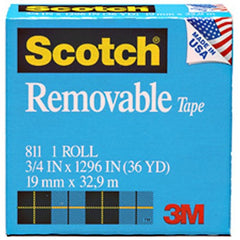 Scotch Removable Tape 811 1″ × 2592″ Boxed - Industrial Tool & Supply
