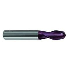 3/4" Dia. - 4 OAL - 30 Helix Super-A CBD Ball Nose EM - 2 FL - Industrial Tool & Supply