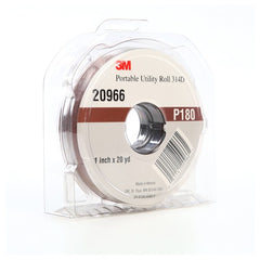 3M Portable Utility Cloth Roll 314D P180 J-weight 1″ × 20 yd - Industrial Tool & Supply