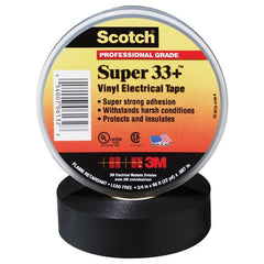 Scotch Super 33+ Vinyl Electrical Tape 1″ × 36 yd Black - Industrial Tool & Supply