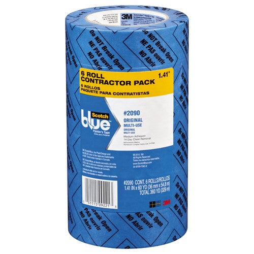 ‎ScotchBlue Original Painter's Tape 2090-36QC6 1.41″ × 60 yd (36 mm × 54.8 m) - Industrial Tool & Supply