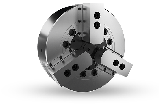 Auto Strong VRA Series Non through-hole power chuck for vertical lathe (adapter included) - Part # V-218RA11 - Exact Industrial Supply