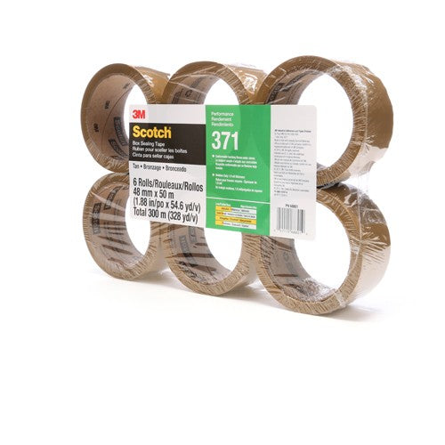 Scotch Sealing Tape 371 Tan 48 mm × 50 m - Industrial Tool & Supply