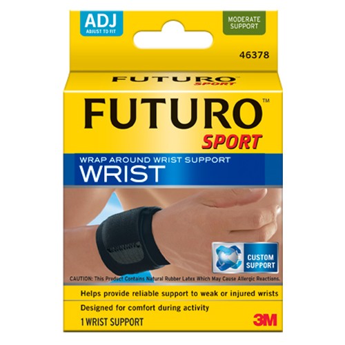 FUTURO Wrist Support Strap 46378ENR Adjustable Black - Industrial Tool & Supply