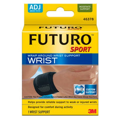 FUTURO Wrist Support Strap 46378ENR Adjustable Black - Industrial Tool & Supply