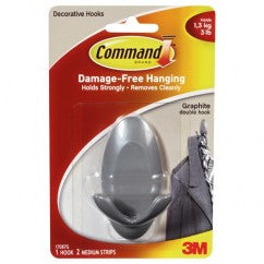 Command™ Graphite Double Hook - Industrial Tool & Supply