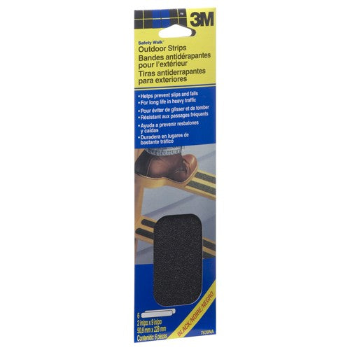 3M Safety-Walk Slip Resistant Tape 610B-T2X9 Black 2″ × 9″ - Industrial Tool & Supply