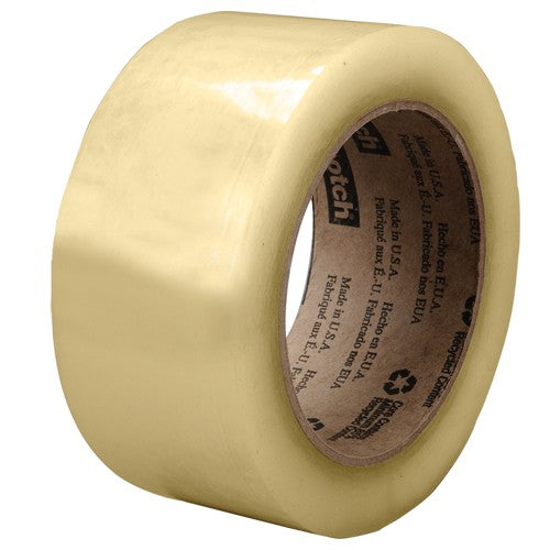 Scotch Recycled Corrugate Box Sealing Tape 3073 Clear 48 mm × 100 m - Industrial Tool & Supply