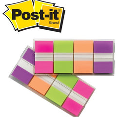 Post-it Flags 680-PGOP2 .94″ × 1.7″ (23.8 mm × 43.2 mm) Blue Purple Green Orange - Exact Industrial Supply