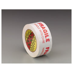 Scotch Printed Message Box Sealing Tape 3772 White 48 mm × 100 m - Industrial Tool & Supply