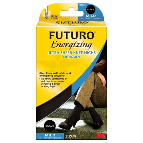 Large Black FUTURO™ Ultra Sheer Knee High Alt Mfg # 20086 - Industrial Tool & Supply