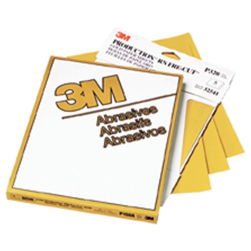 3M Gold Abrasive Sheet 02545 P180 grade 9″ × 11″ - Industrial Tool & Supply