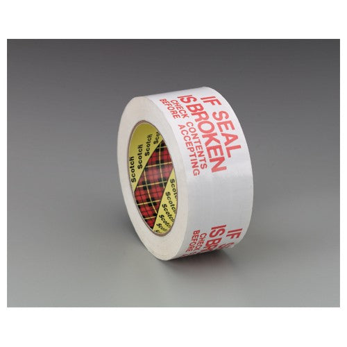 Scotch Printed Message Box Sealing Tape 3771 White 48 mm × 100 m - Industrial Tool & Supply