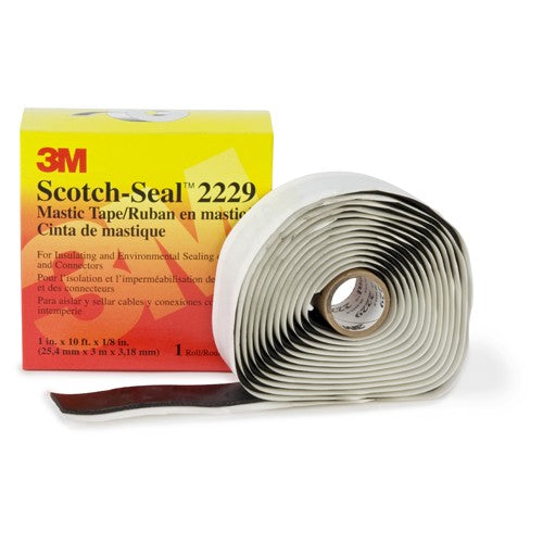 3M Scotch-Seal Mastic Tape Compound 2229 1″ × 10 ft Black - Industrial Tool & Supply