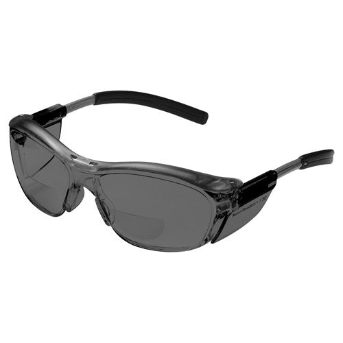 ‎3M Nuvo Reader Protective Eyewear 11501-00000-20 Gray Lens Gray Frame +2.0 Diopter - Industrial Tool & Supply