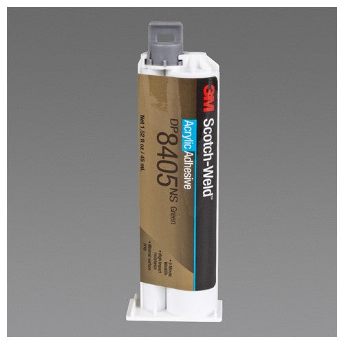 3M Scotch-Weld Acrylic Adhesive DP8405NS Green 45 mL Duo-Pak - Industrial Tool & Supply