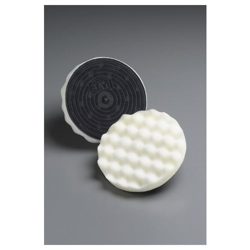 ‎3M Finesse-it Buffing Pad 01912 5-1/4″ White Foam - Industrial Tool & Supply