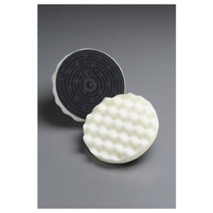 ‎3M Finesse-it Buffing Pad 01912 5-1/4″ White Foam - Industrial Tool & Supply