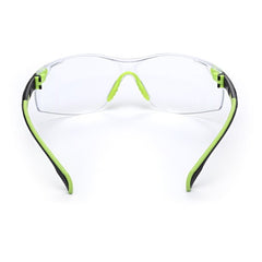 3M Solus 1000-Series Safety Glasses S1201SGAF Green/Black Clear Scotchgard Anti-Fog Lens - Industrial Tool & Supply