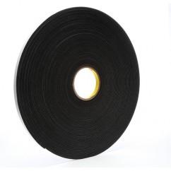 1/2X36 YDS 4718 BLK VINYL FOAM TAPE - Industrial Tool & Supply