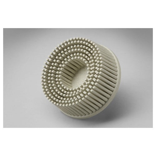 Scotch-Brite Roloc Bristle Disc RD-ZB 120 TR White 1″ × 5/8″ - Industrial Tool & Supply