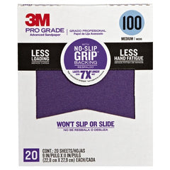 ‎3M Pro Grade Precision Faster Sanding Sanding Sheets 100 grit Medium 27100TRI-20 9″ × 11″ - Industrial Tool & Supply