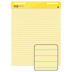 Post-it Super Sticky Easel Pad 561 VAD 4PK 25 in. × 30 in. Canary Yellow Ruled - Exact Industrial Supply